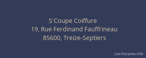 S'Coupe Coiffure