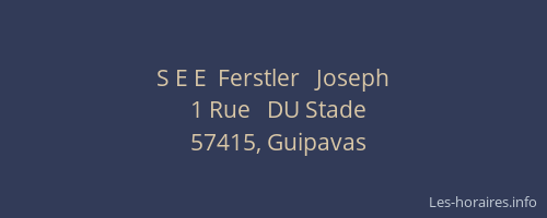 S E E  Ferstler   Joseph