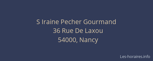 S Iraine Pecher Gourmand