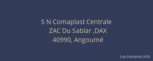 S N Comaplast Centrale