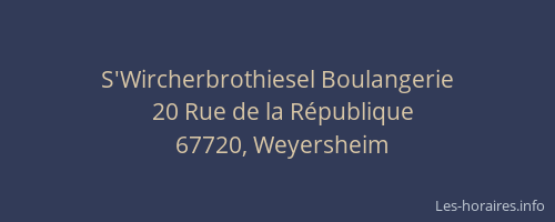 S'Wircherbrothiesel Boulangerie