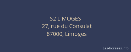 S2 LIMOGES