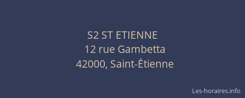 S2 ST ETIENNE