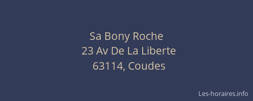 Sa Bony Roche
