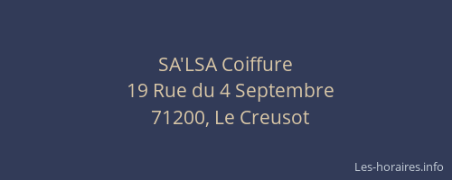 SA'LSA Coiffure