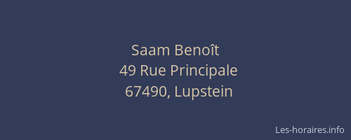 Saam Benoît