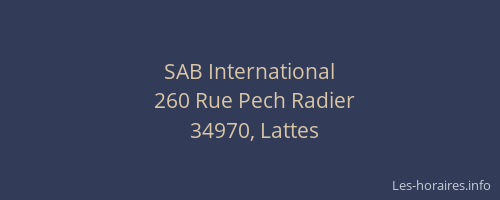 SAB International