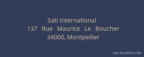 Sab International