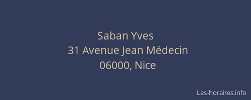 Saban Yves