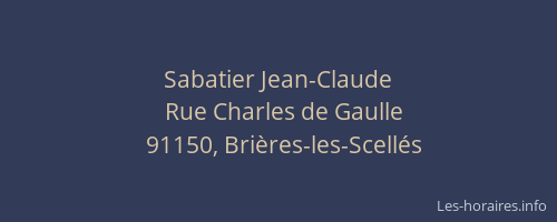 Sabatier Jean-Claude