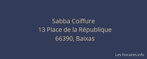 Sabba Coiffure