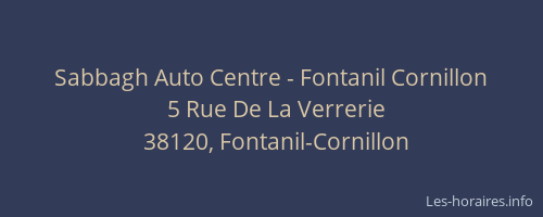 Sabbagh Auto Centre - Fontanil Cornillon