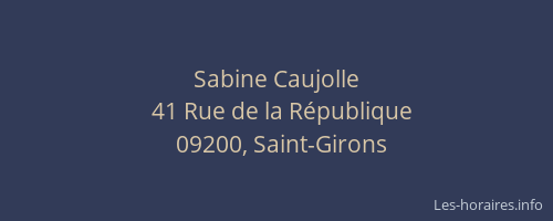 Sabine Caujolle