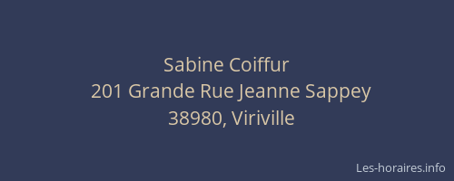 Sabine Coiffur