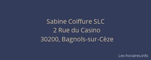 Sabine Coiffure SLC