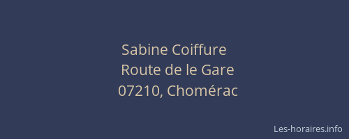Sabine Coiffure