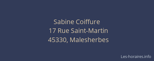Sabine Coiffure