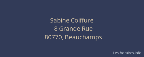 Sabine Coiffure