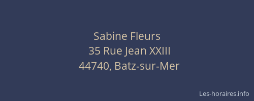 Sabine Fleurs