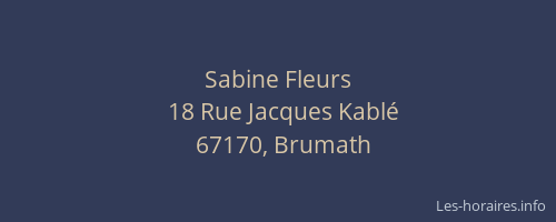 Sabine Fleurs