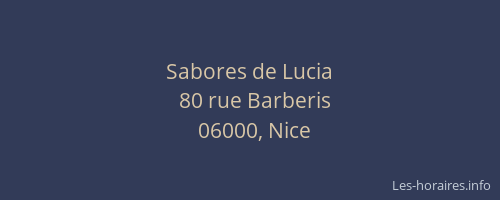 Sabores de Lucia