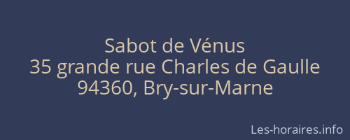 Sabot de Vénus