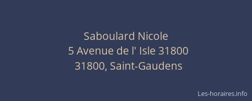 Saboulard Nicole