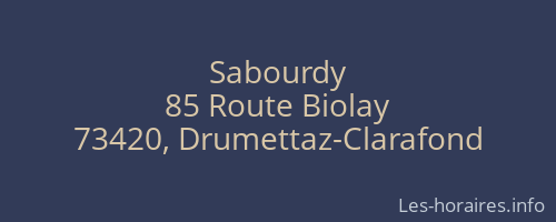 Sabourdy