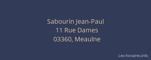 Sabourin Jean-Paul