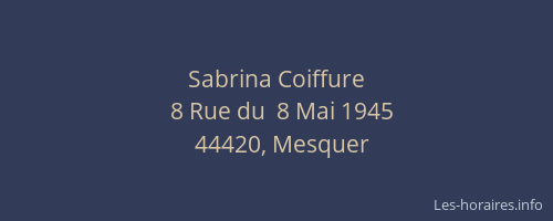 Sabrina Coiffure