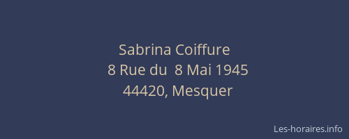 Sabrina Coiffure