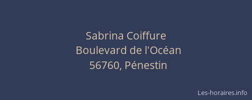 Sabrina Coiffure