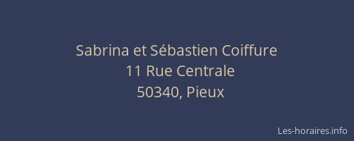 Sabrina et S&eacute;bastien Coiffure