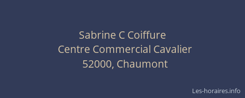 Sabrine C Coiffure