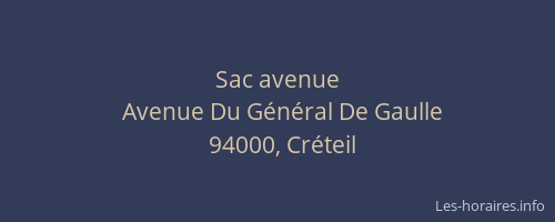 Sac avenue