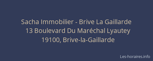 Sacha Immobilier - Brive La Gaillarde