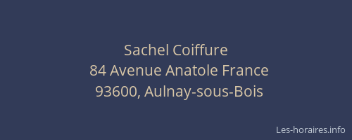 Sachel Coiffure