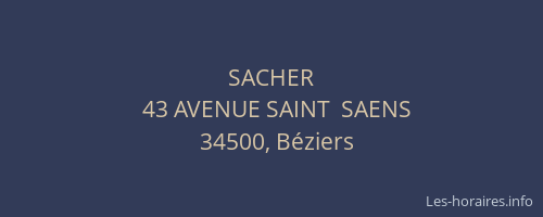 SACHER