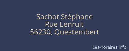 Sachot Stéphane