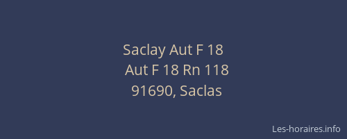 Saclay Aut F 18