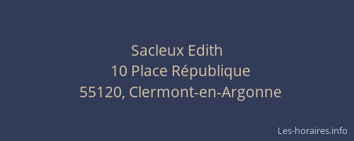 Sacleux Edith