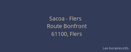 Sacoa - Flers