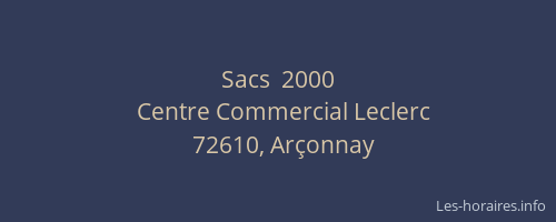 Sacs  2000