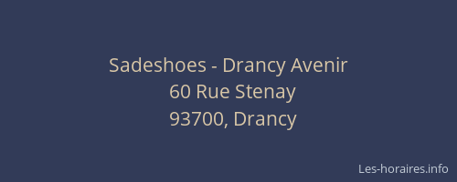Sadeshoes - Drancy Avenir