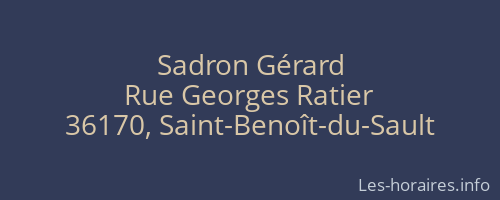 Sadron Gérard