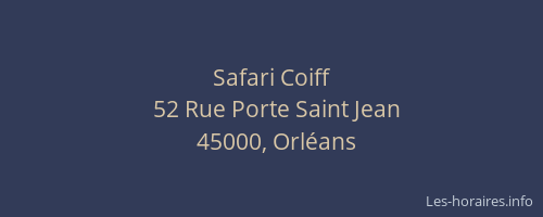 Safari Coiff