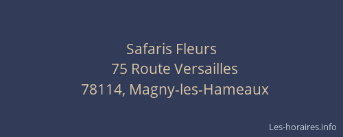 Safaris Fleurs