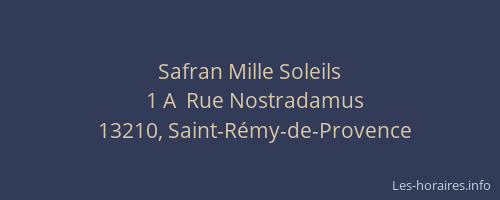 Safran Mille Soleils