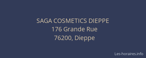 SAGA COSMETICS DIEPPE