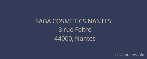 SAGA COSMETICS NANTES
